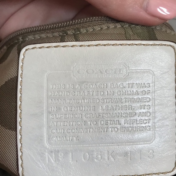 Coach straw purse - Picture 4 of 6